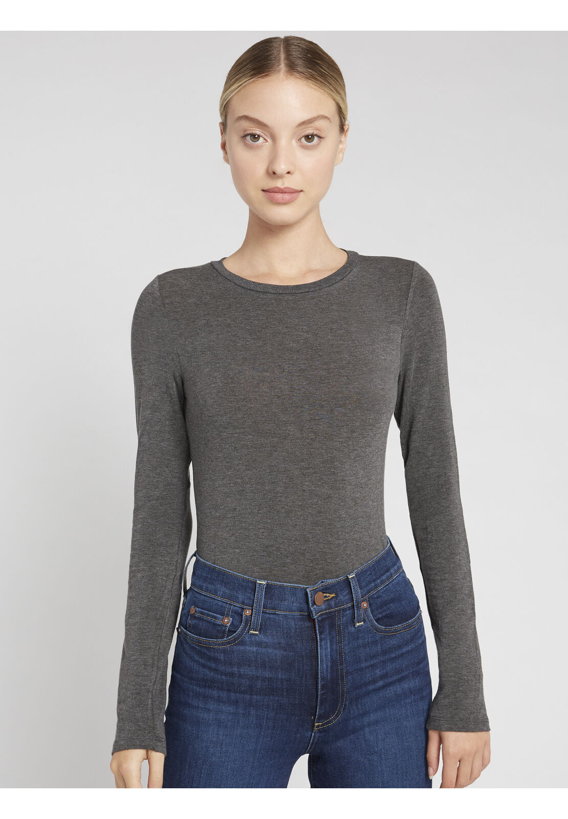 JAYLENE LONG SLEEVE CROP TOP-ALICE + OLIVIA