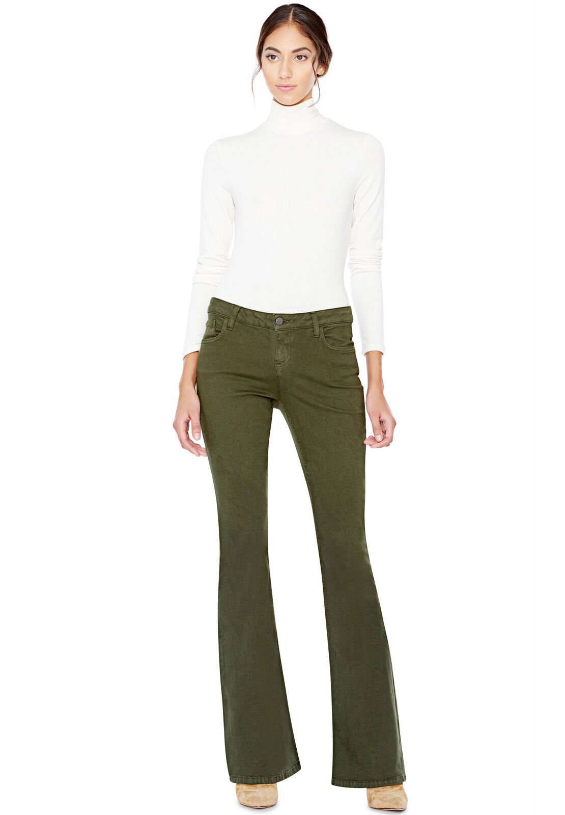 GARRISON SLIM MOCK NECK TOP-ALICE + OLIVIA
