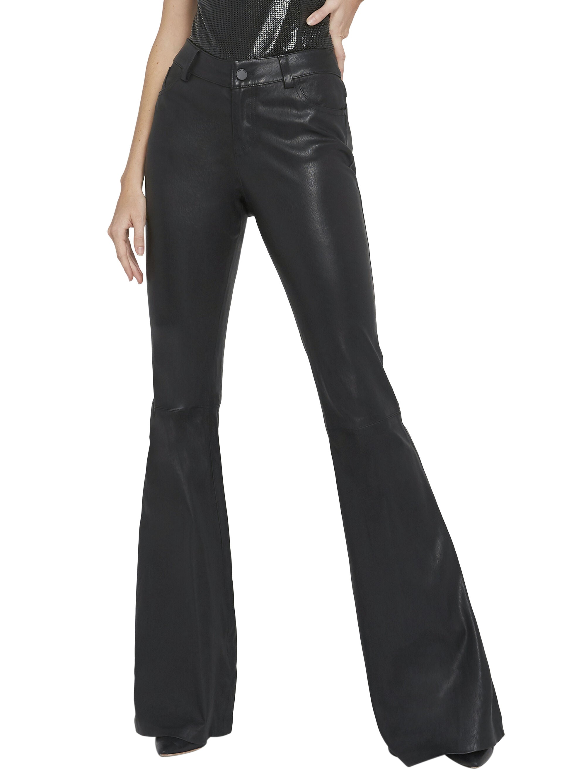 LEATHER BELL PANT-ALICE + OLIVIA