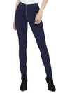 FRONT ZIP SUEDE LEGGING-Black-ALICE + OLIVIA