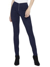 FRONT ZIP SUEDE LEGGING-Black-ALICE + OLIVIA