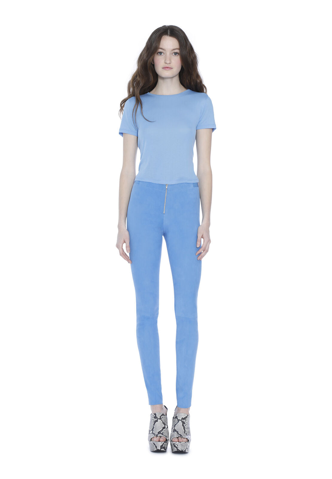 FRONT ZIP LEATHER LEGGING-ALICE + OLIVIA