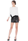 CADY LEATHER SHORT-ALICE + OLIVIA