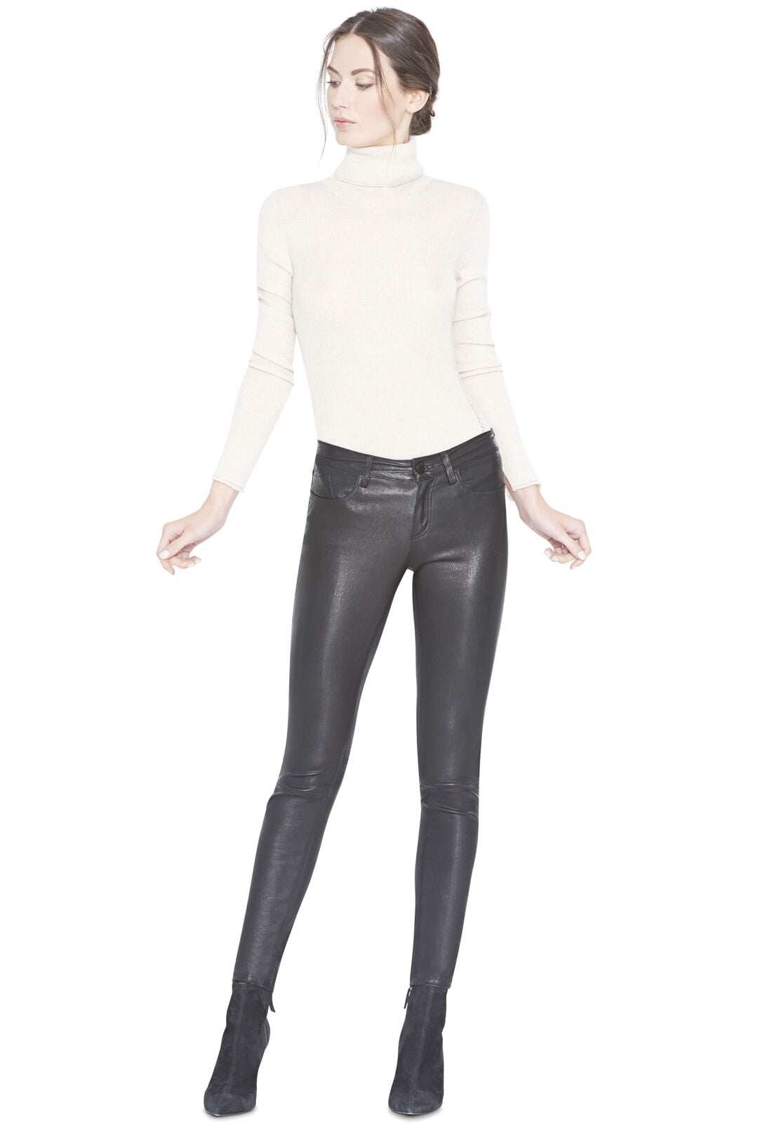 ANGIE LEATHER 5 PKT PANT-ALICE + OLIVIA