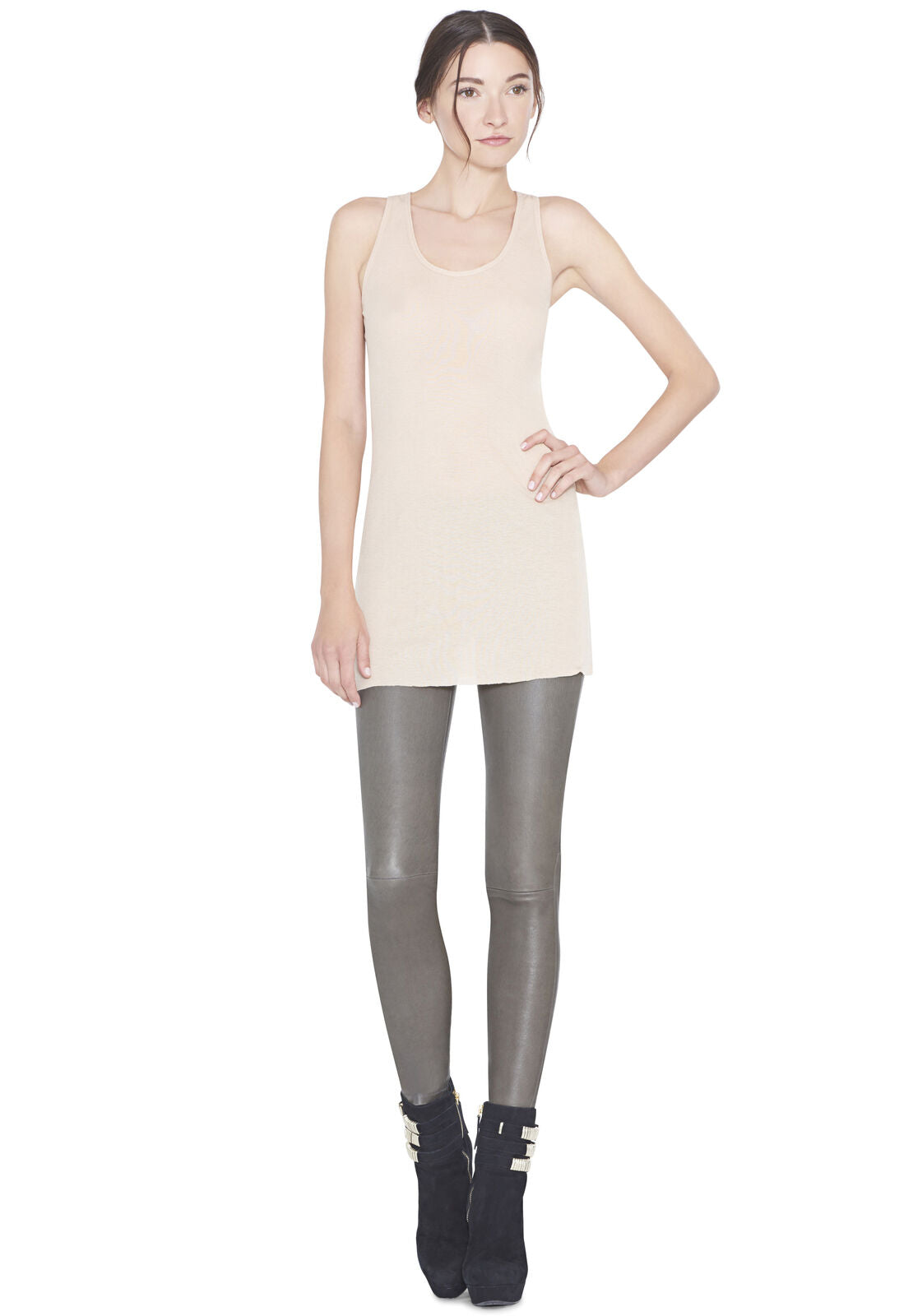 ANGIE LEATHER 5 PKT PANT-ALICE + OLIVIA