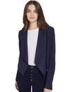 HARVEY SUEDE OPEN FRNT DRP JKT-ALICE + OLIVIA