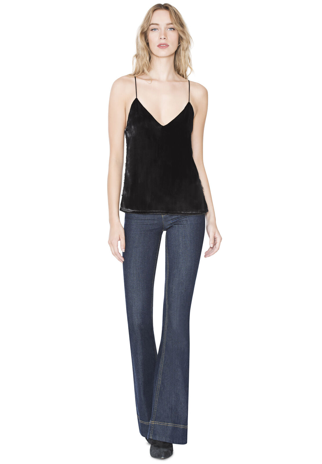 KAYLEIGH HW BELL JEAN-DARK INDIGO-ALICE + OLIVIA