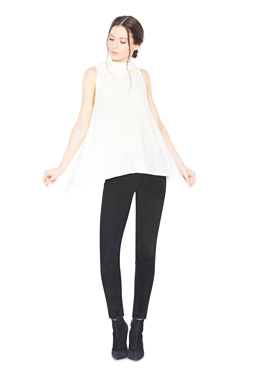 SHARRY SLEEVELESS TURTLENECK-Black-ALICE + OLIVIA
