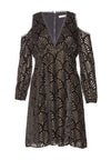 ARLA CLD SHLDR DP VNK FLRE DRS-ALICE + OLIVIA