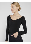 LYNETTA OFF SHLDR LS BODYSUIT-ALICE + OLIVIA