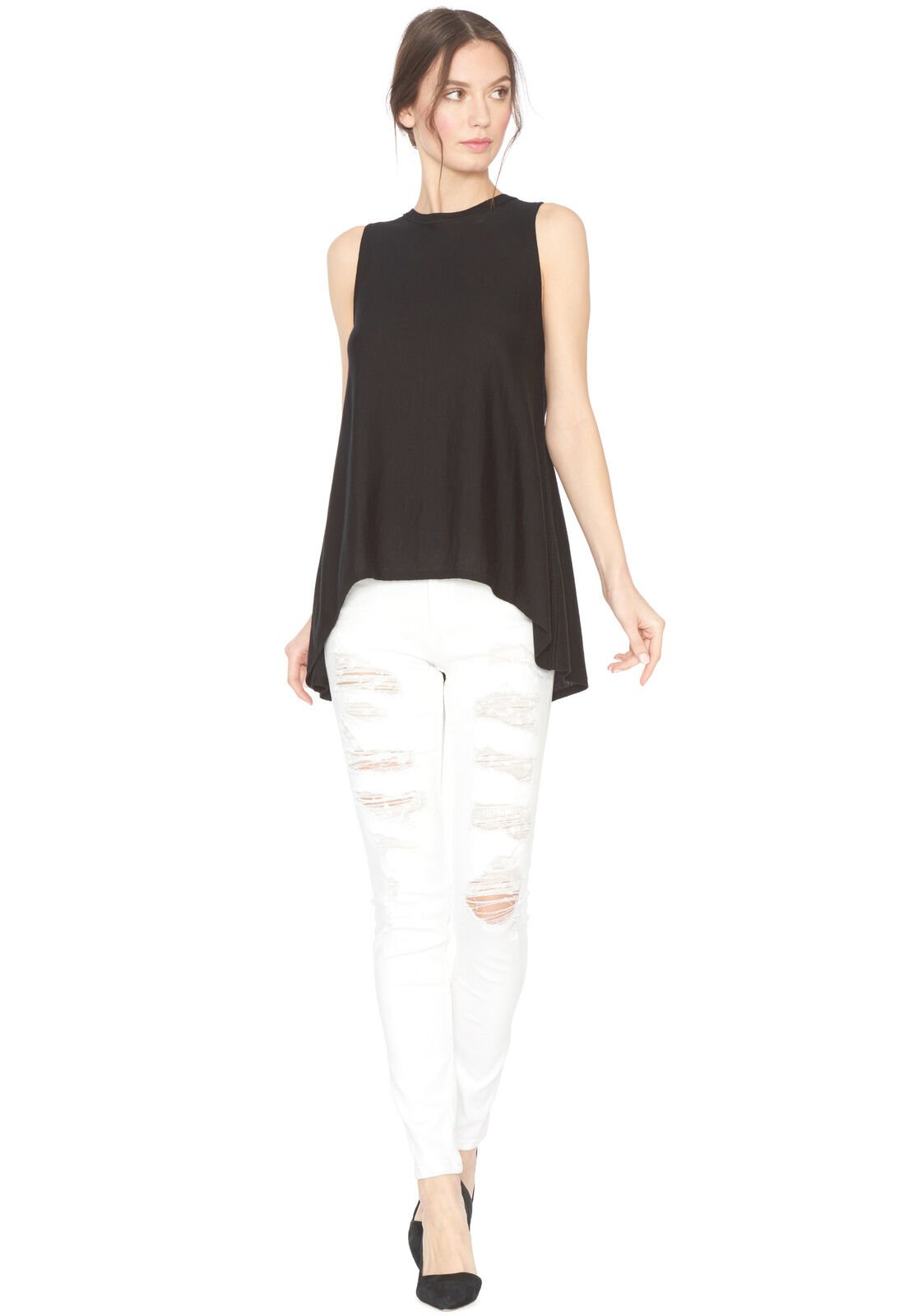 KARIMA SL CREW NK HI LO SWTR-ALICE + OLIVIA