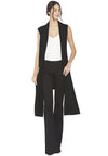 RANDI LONG OPEN FRNT RIB VEST-ALICE + OLIVIA