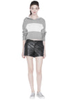 KYLE DBL KNIT CROPPED HOODIE-ALICE + OLIVIA