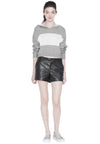 KYLE DBL KNIT CROPPED HOODIE-ALICE + OLIVIA