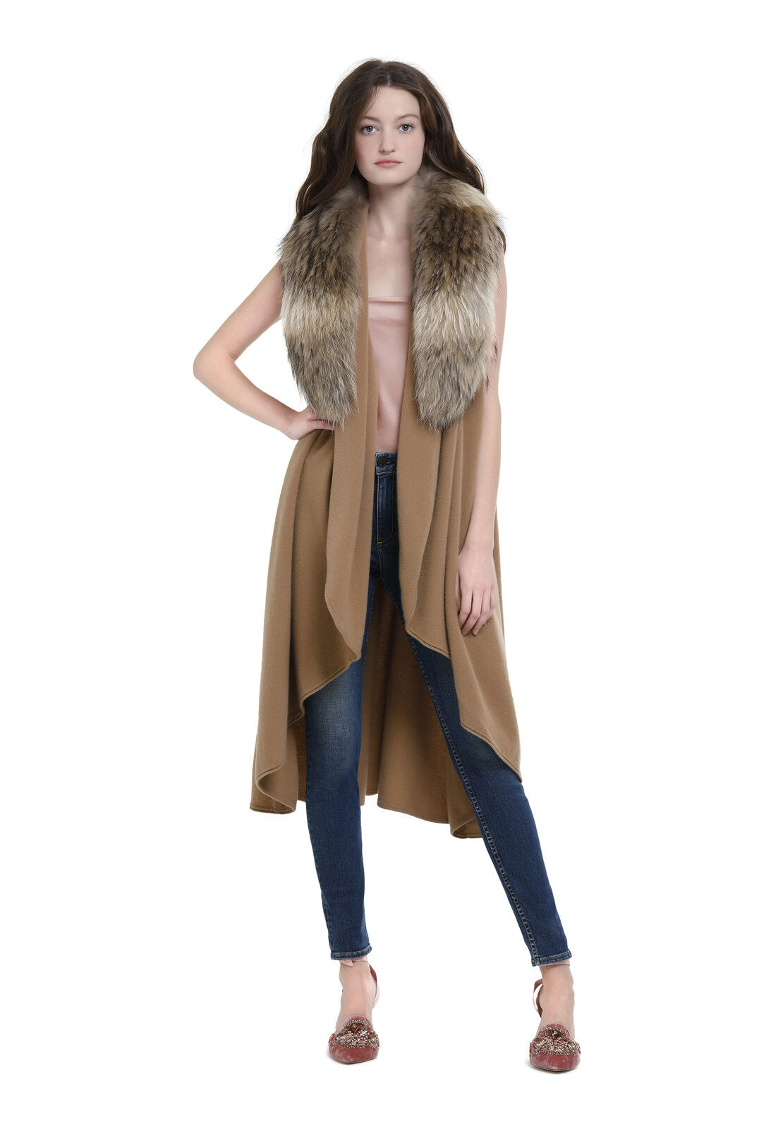 BEATRICE RND CLLR CSCD VST FUR-ALICE + OLIVIA
