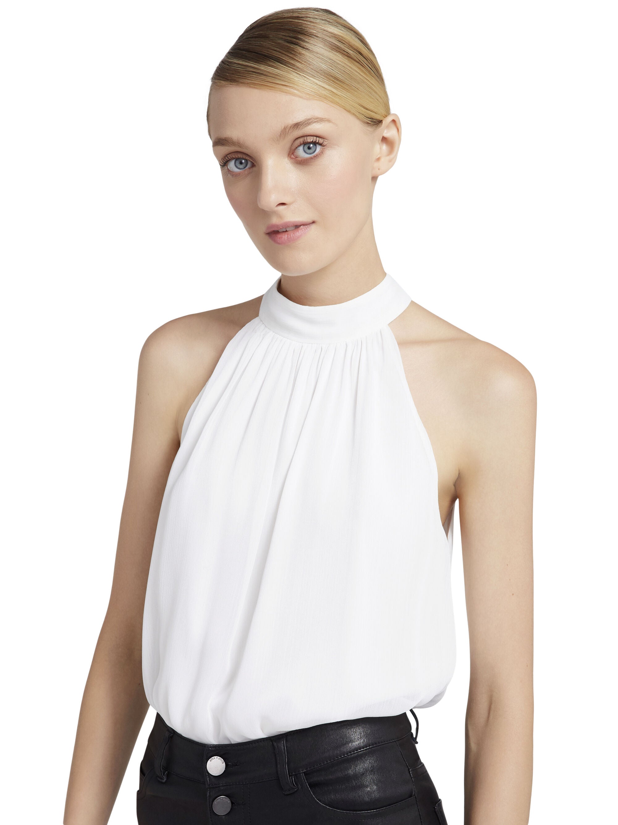 MARIS HALTER TOP-ALICE + OLIVIA