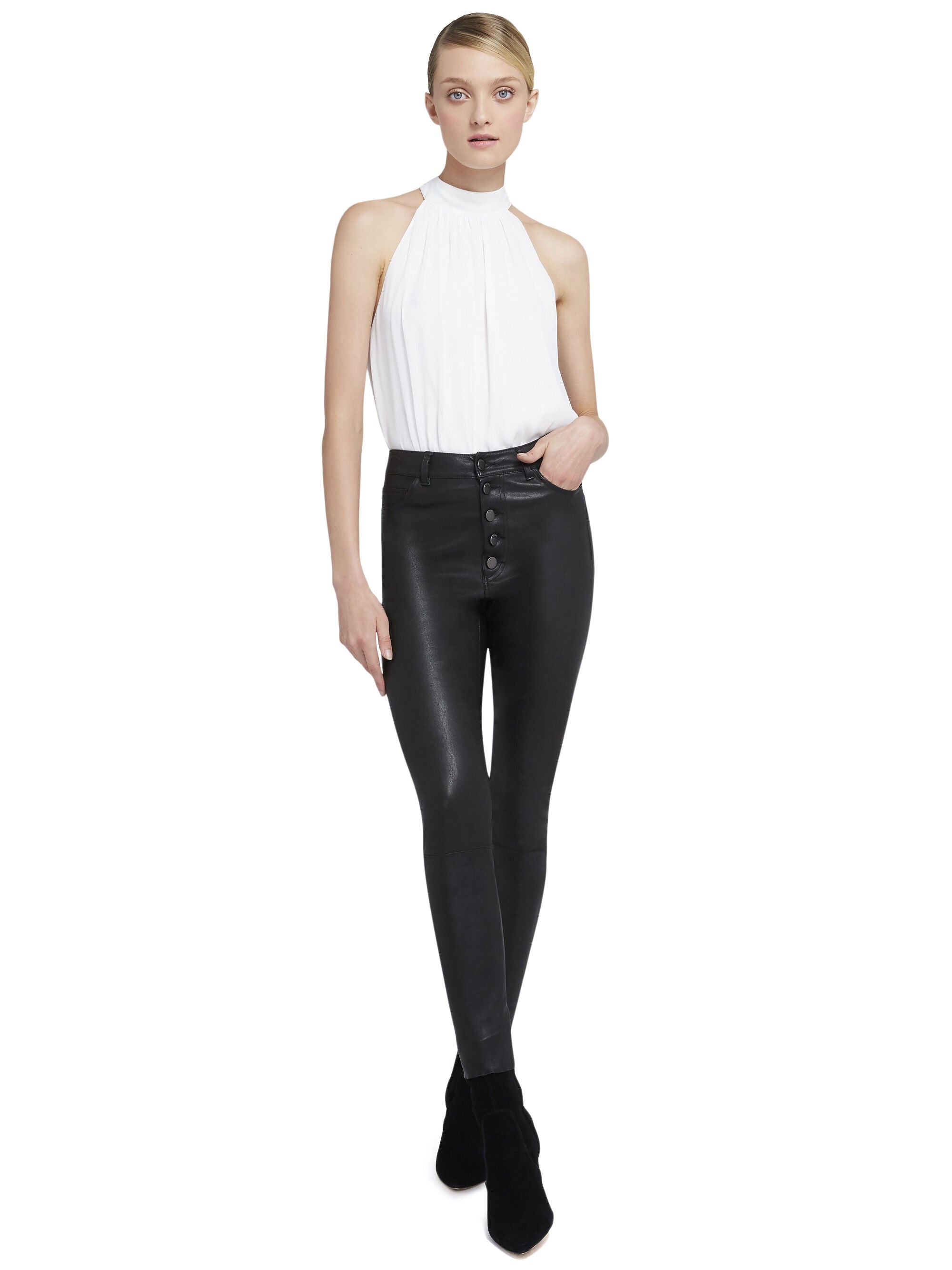 MARIS HALTER TOP-ALICE + OLIVIA