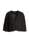 MARJORY SUEDE PLEATED SLV JKT-ALICE + OLIVIA