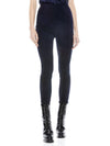 MADDOX SIDE ZIP SUEDE LEGGING-CHARCOAL-ALICE + OLIVIA