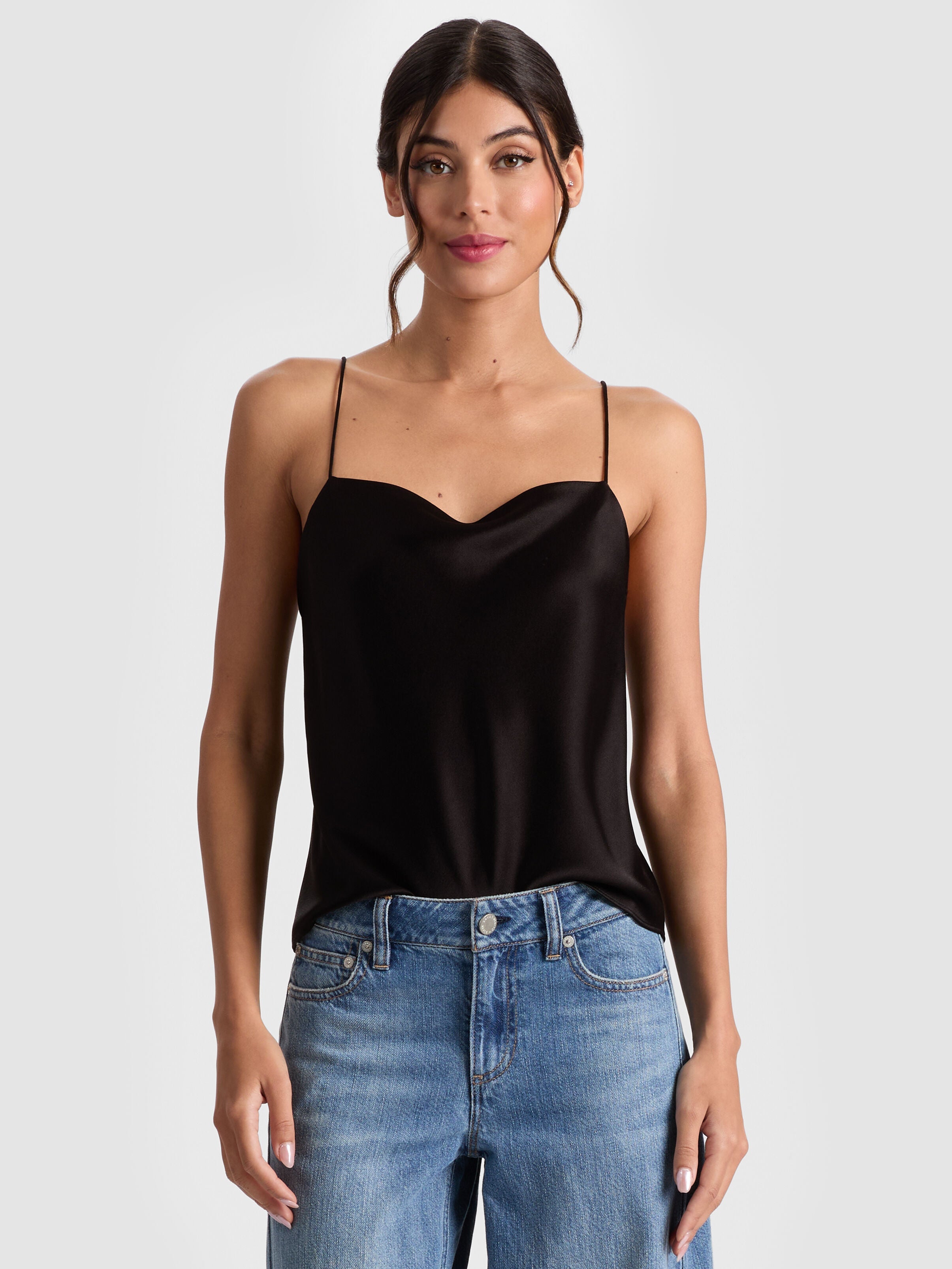 HARMON SLIP TANK-Black-ALICE + OLIVIA
