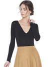 MILEY DEEP V THONG BODYSUIT-ALICE + OLIVIA