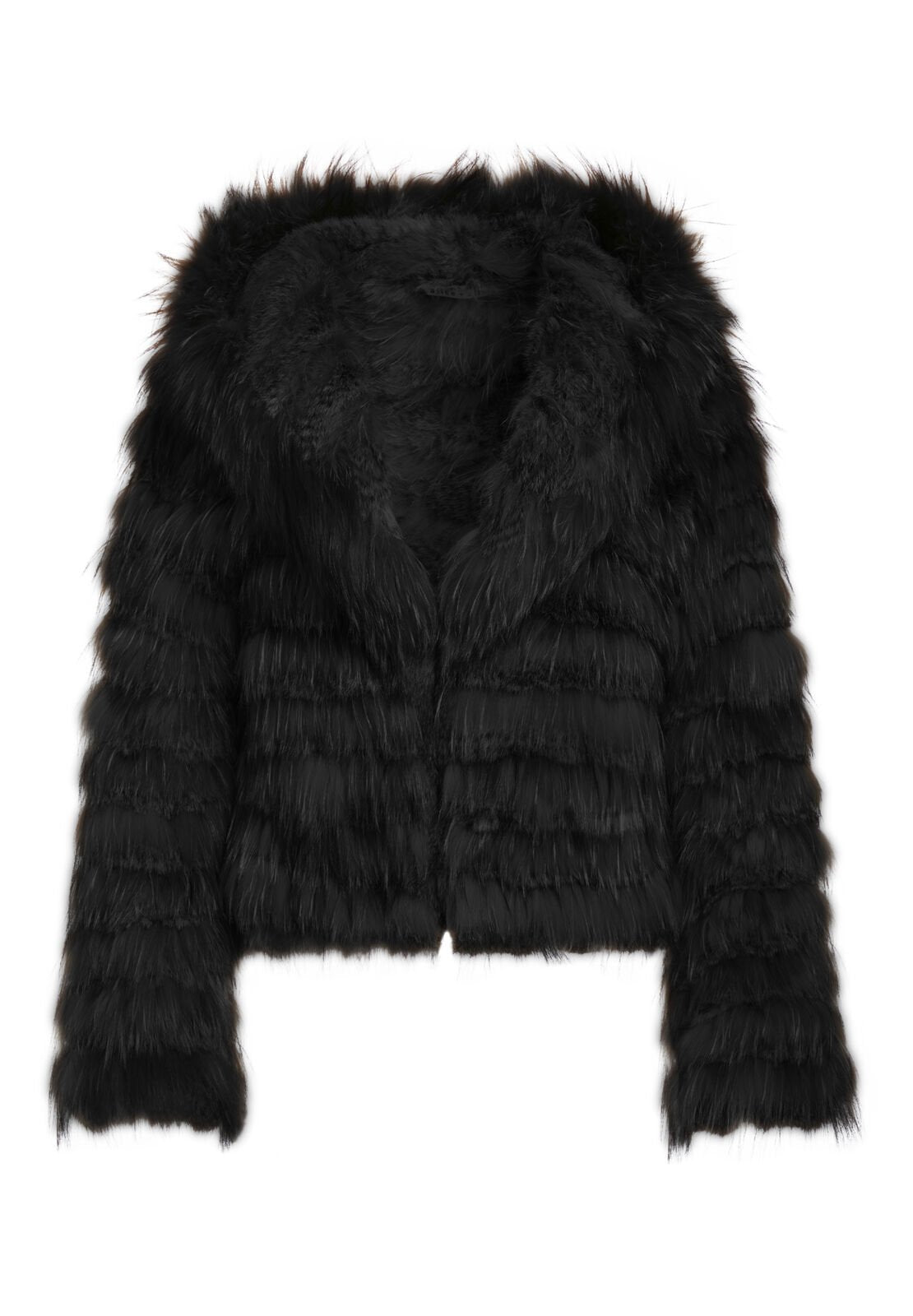 NADIA HOODED FUR COAT