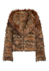 NADIA HOODED FUR COAT-ALICE + OLIVIA