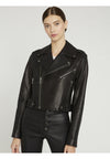 CODY LTHR CROPPED JACKET-ALICE + OLIVIA
