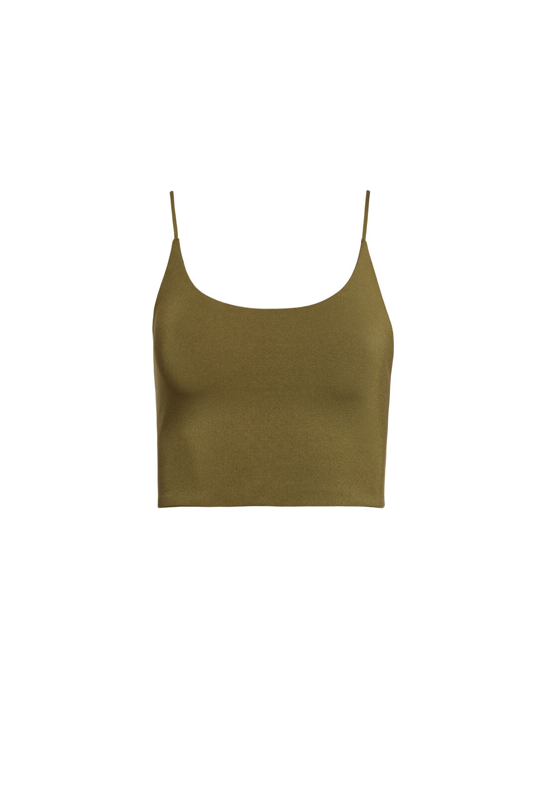 PENNY SCOOP NECK CROP TOP-OLIVE-ALICE + OLIVIA