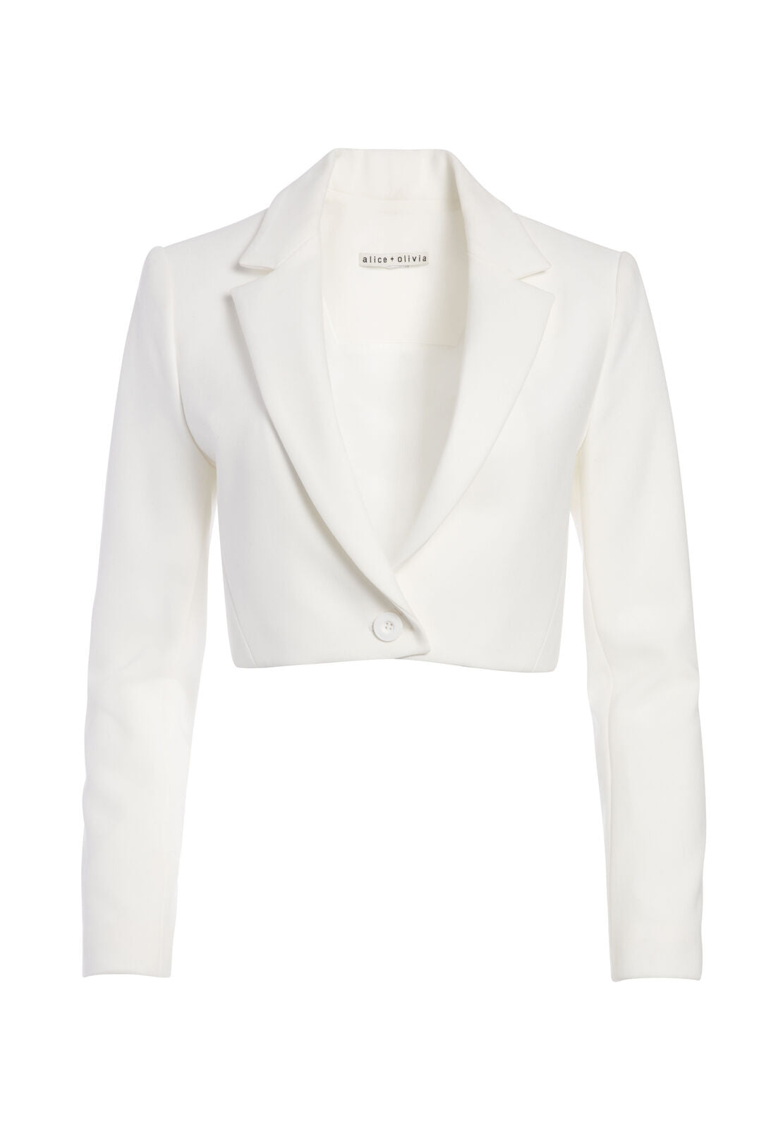 MACEY CROP NOTCH COLLAR BLAZER-ALICE + OLIVIA