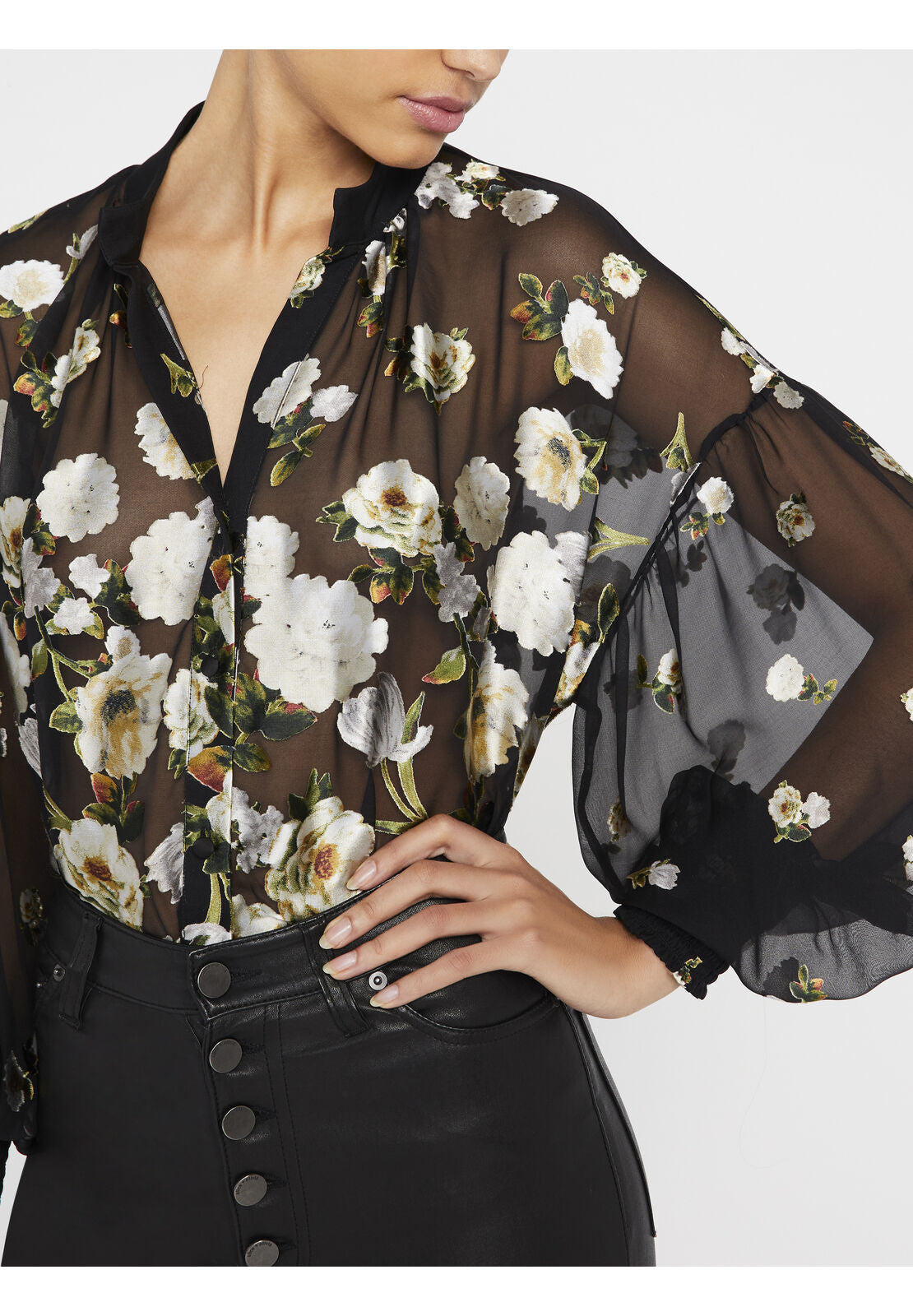 ADELE MIDI WRAP DRESS-ALICE + OLIVIA
