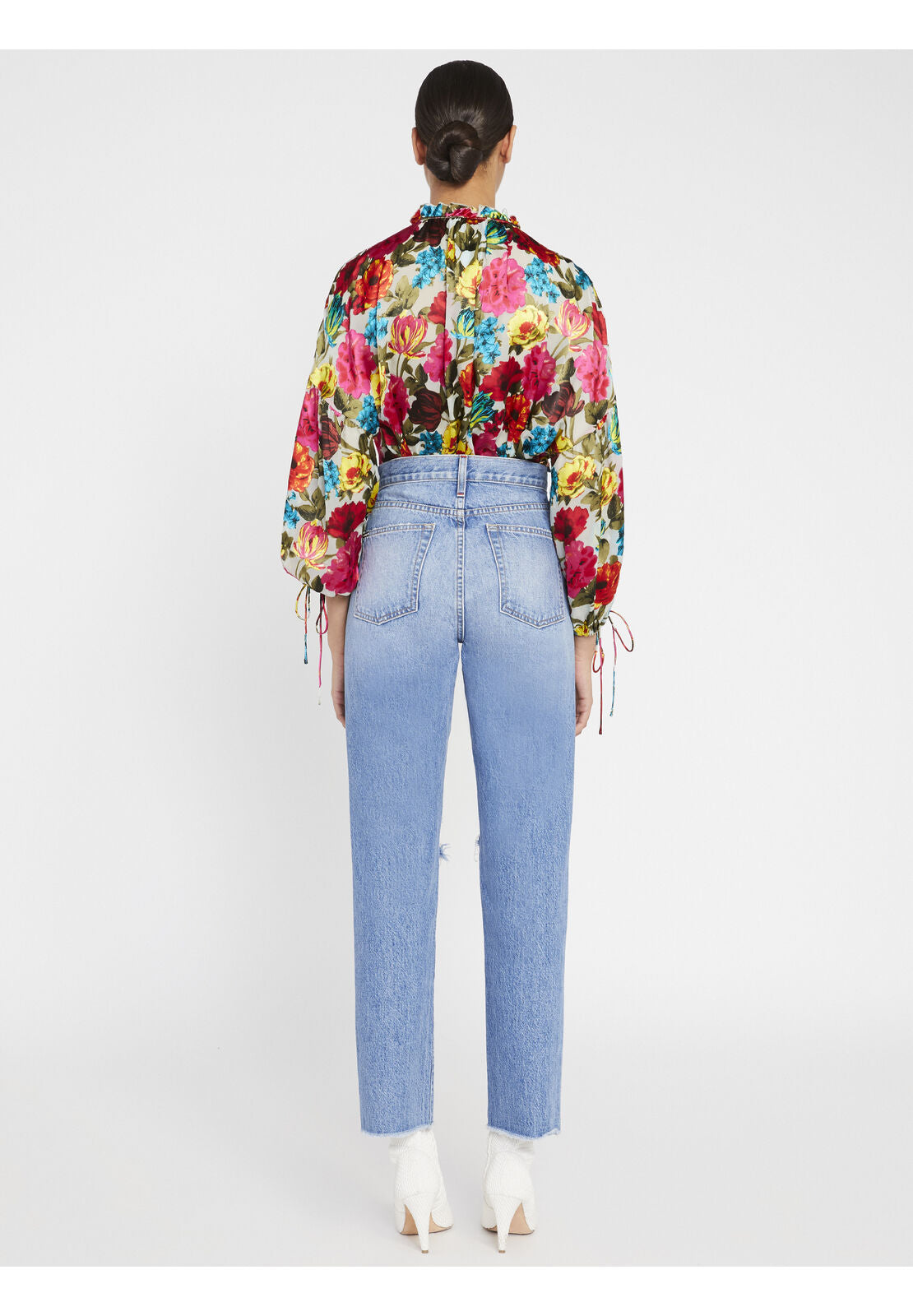 ELOISE MANDARIN COLLAR BLOUSE-ALICE + OLIVIA