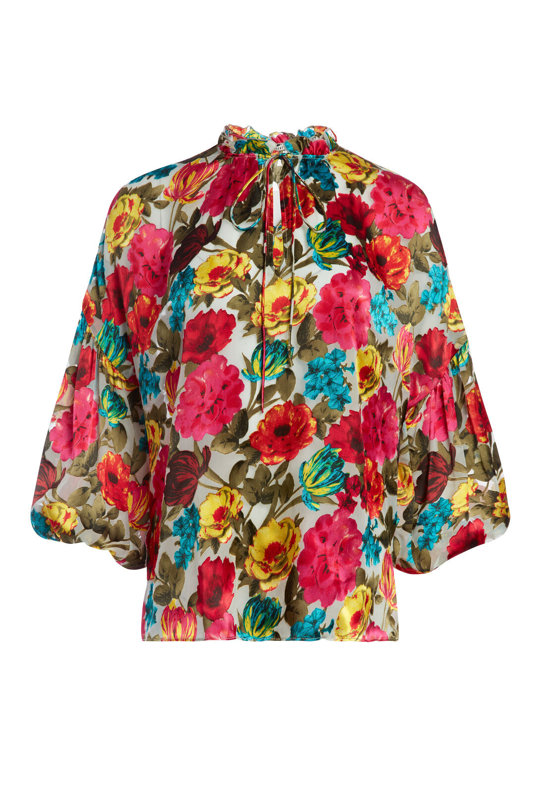 ELOISE MANDARIN COLLAR BLOUSE-ALICE + OLIVIA