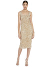 HELEN SEQUIN FITTED MIDI DRESS-ALICE + OLIVIA