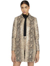 LOGAN LEATHER SNAKESKIN COAT-ALICE + OLIVIA