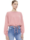 BERNETTA PULLOVER WITH DRAWSTRING-Black-ALICE + OLIVIA