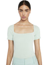 BRYNN SQUARE NECK FITTED TOP-ALICE + OLIVIA