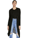 NOLA STRIPED BACK CARDIGAN-BLACK/MOONDUST STRIPE-ALICE + OLIVIA