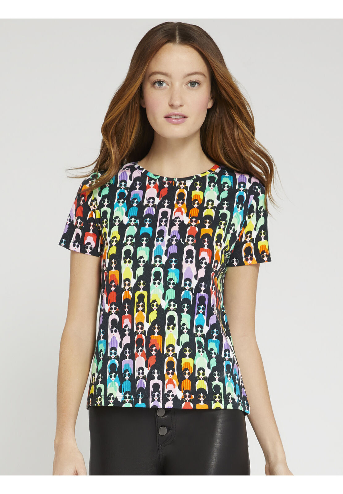 RYLYN CREW NECK TOP-ALICE + OLIVIA