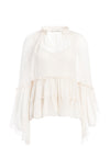 LANITA ANGEL SLEEVE RUFFLE BLOUSE-ALICE + OLIVIA