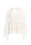 LANITA ANGEL SLEEVE RUFFLE BLOUSE-ALICE + OLIVIA