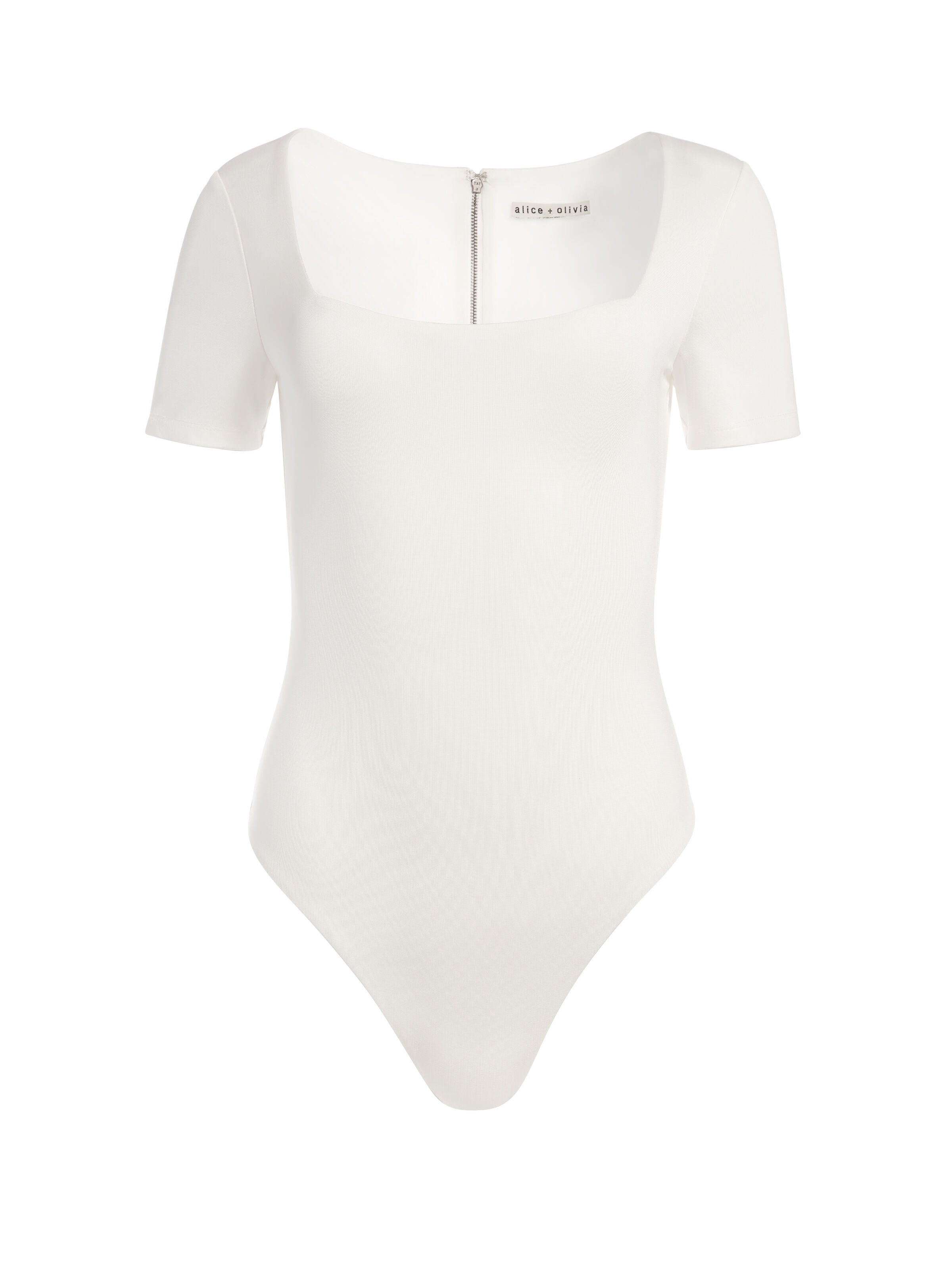 RENITA SQUARE NECK THONG BODYSUIT-ALICE + OLIVIA