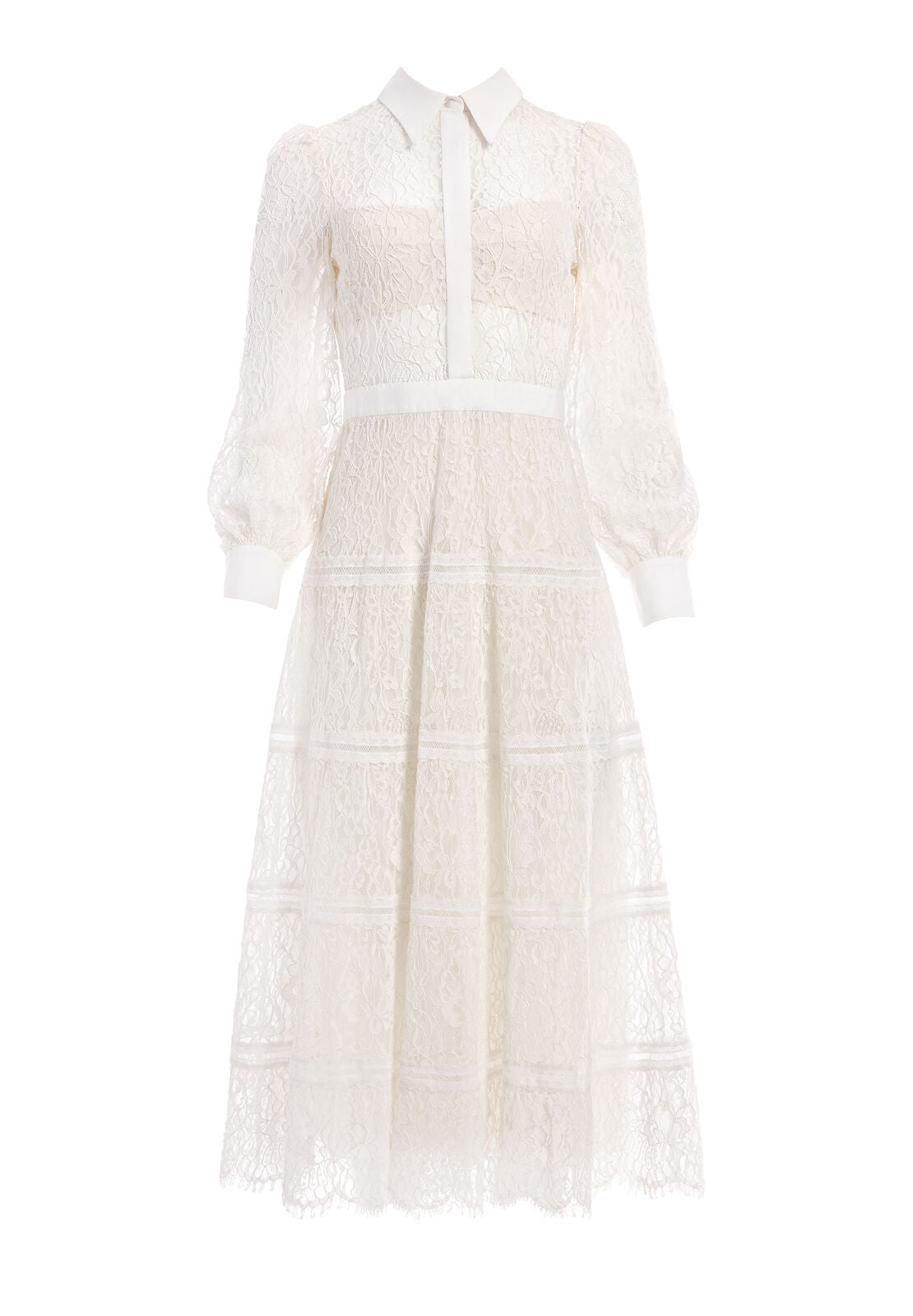 ANAYA LACE MIDI DRESS-ALICE + OLIVIA