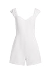 IMAN PLEATED SLEEVE ROMPER-ALICE + OLIVIA