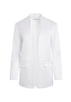 JETTA STRONG SHOULDER JACKET-White-ALICE + OLIVIA