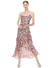 GINGER COWL NECK MIDI DRESS-DANCING LEAF-LG POWDER BLUE-ALICE + OLIVIA
