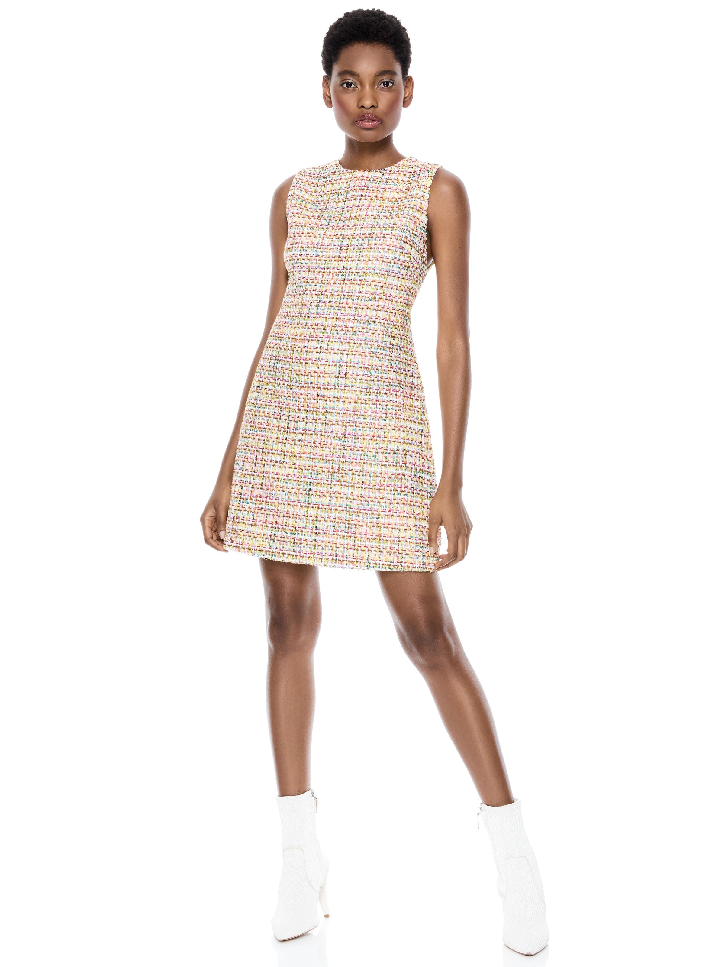 COLEY CREW NECK ALINE DRESS
