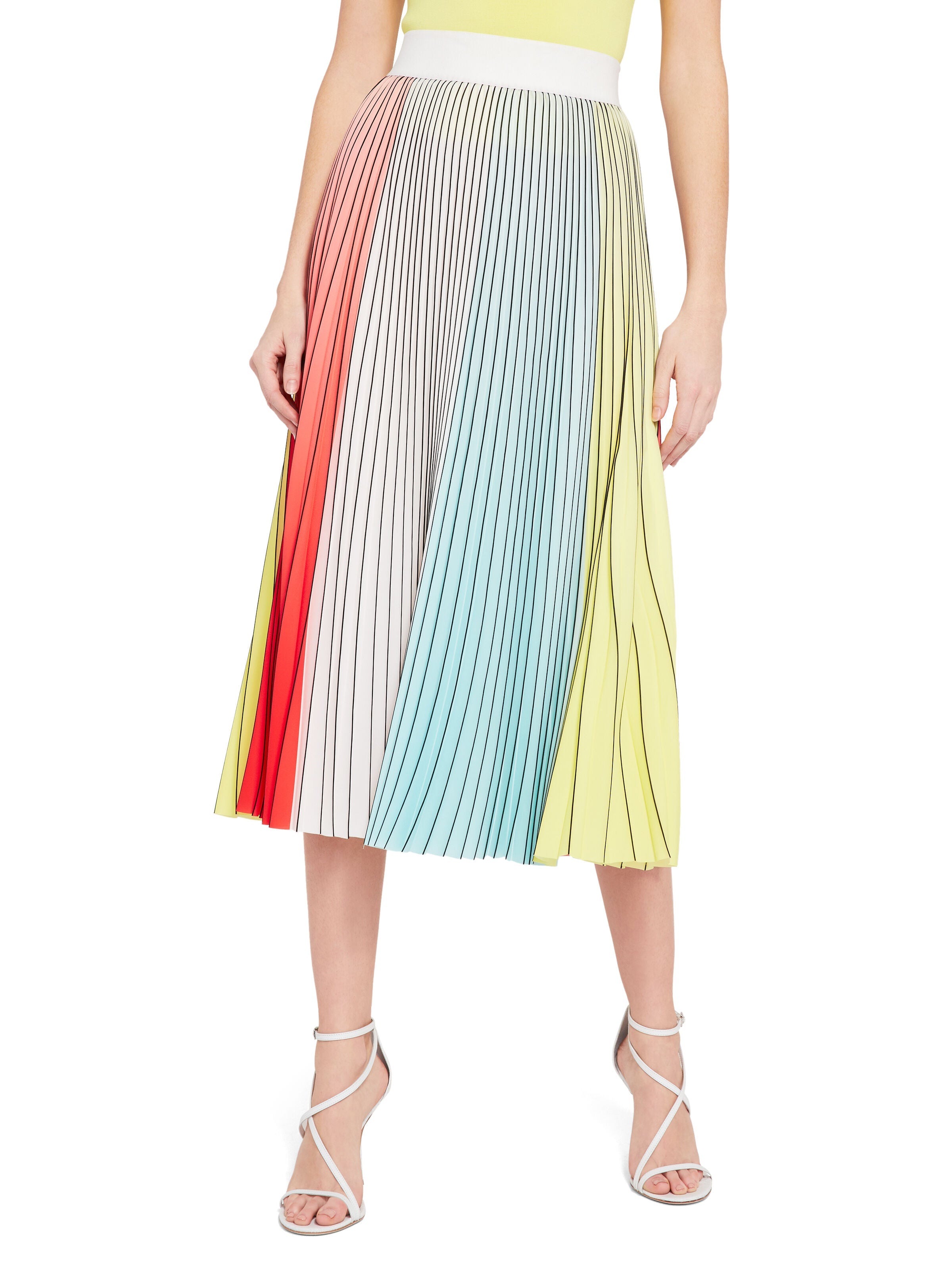 ARDEN PLEATED MIDI SKIRT-ALICE + OLIVIA