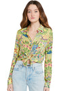 WILLA FLORAL PRINTED TOP-ALICE + OLIVIA