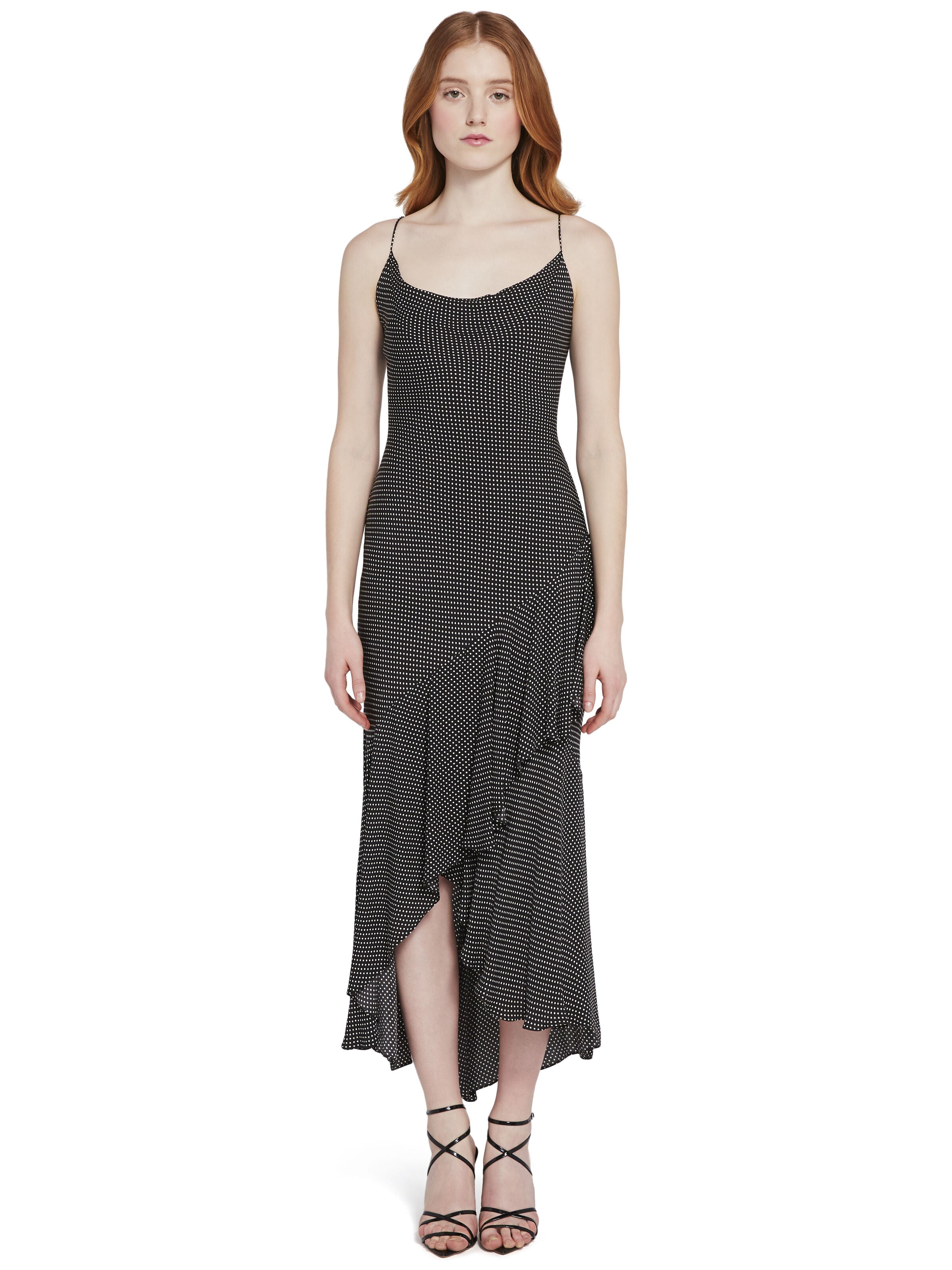 GINGER POLKA DOT MIDI DRESS-ALICE + OLIVIA